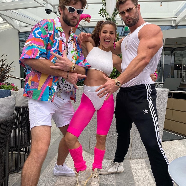 Chris Hemsworth 80s party, Chris Hemsworth