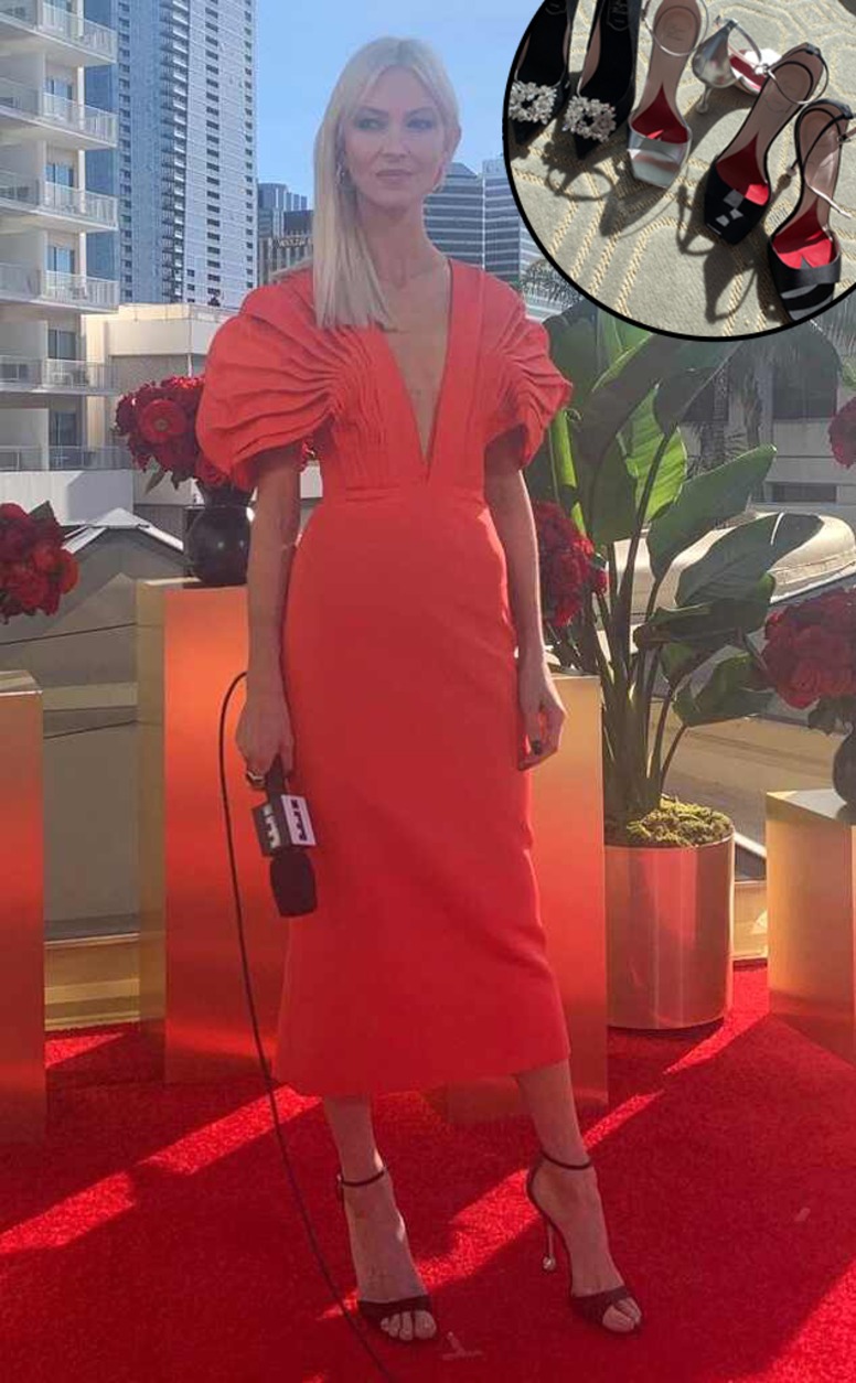 Zanna Roberts Rassi, 2021 Golden Globes, Shoes