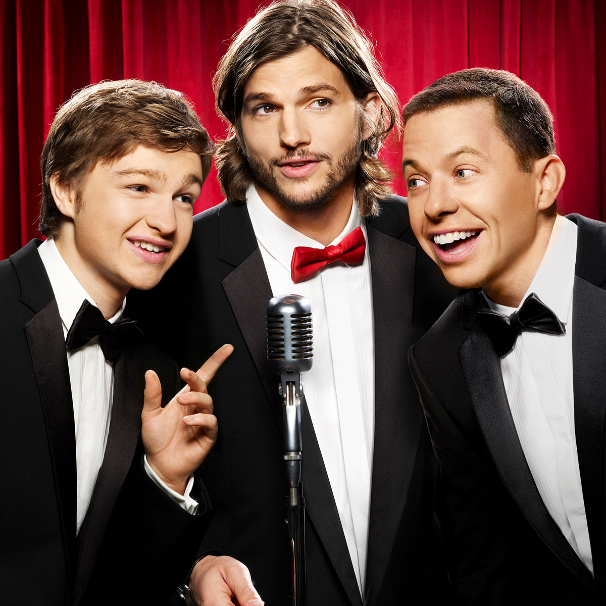 Angus T. Jones, Ashton Kutcher, Jon Cryer, Two and a Half Men