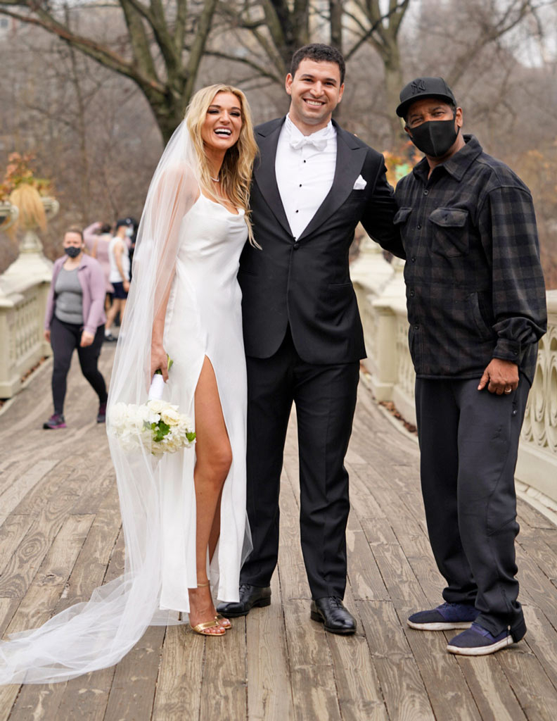 Denzel Washington, Photobomb Wedding Photoshoot