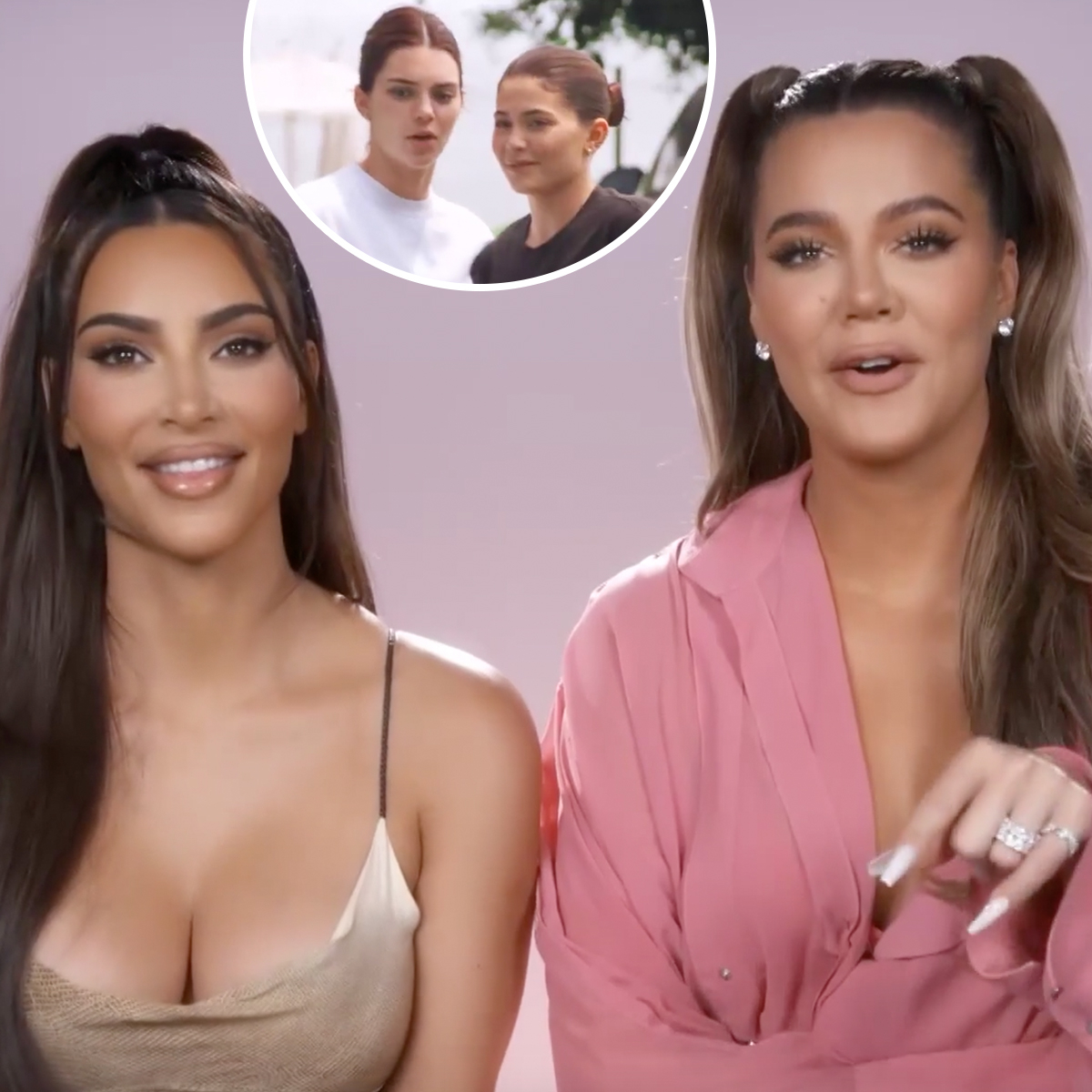 See Kim & Khloe Kardashian Face Off Against "Gifted" Kendall & Kylie