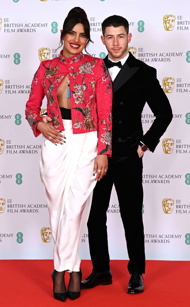 Priyanka Chorpa Jonas, Nick Jonas, 2021 BAFTA Awards