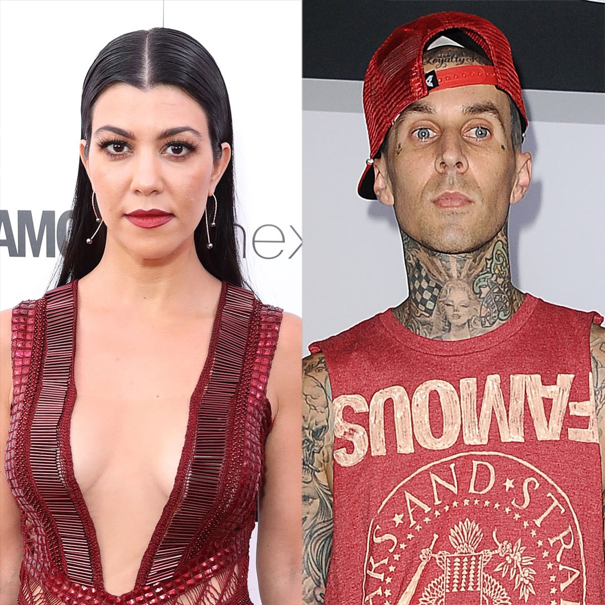 Kourtney Kardashian seen with full body tattoos as she poses with Travis  Barker  Daily Record