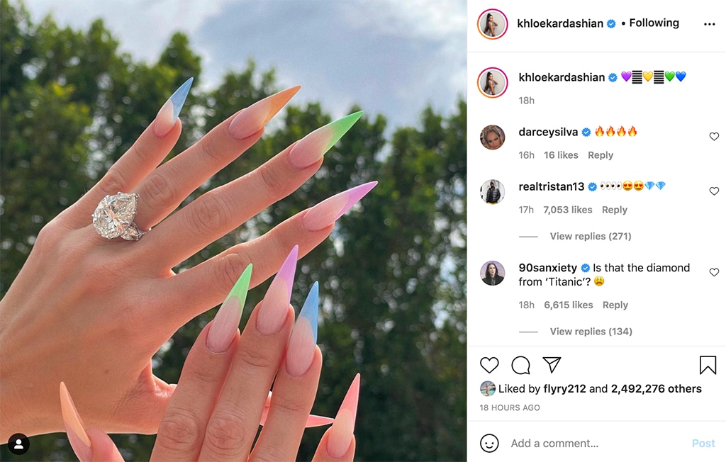 Khloe Kardashian, Tristan Thompson, Ring, Instagram, Rumors