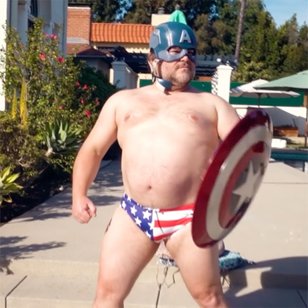 Watch Jack Black Transform Into The Avengers After Getting Vaccine E Online Ca Watch Jack Black Transform Into The Avengers After Getting Vaccine E Online Ca