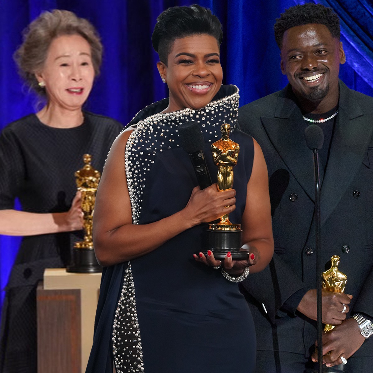 2021 Oscars, 2021 Academy Awards, Jaw-Droppers, Daniel Kaluuya, Mia Neal, Youn Yuh-Jung