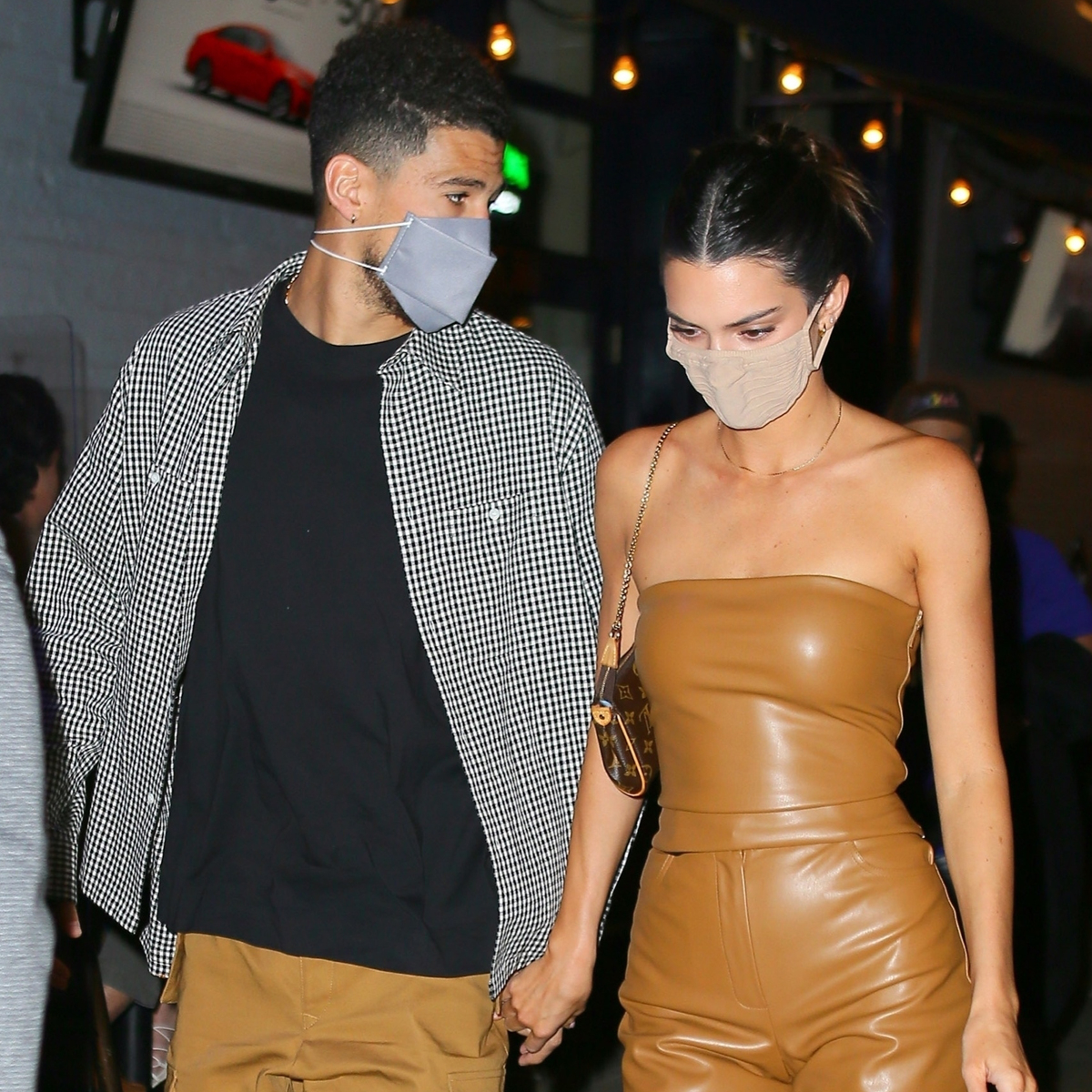 Kendall Jenner and her boyfriend Devin Booker are spotted leaving