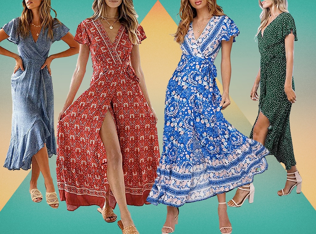 This $38 Wrap Maxi Dress Has 6,167 Five-Star Amazon Reviews This $38 Wrap Maxi Dress Has 6,167 Five-Star Amazon Reviews