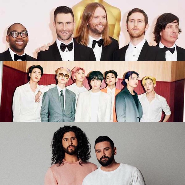 Maroon 5, BTS, Dan and Shay