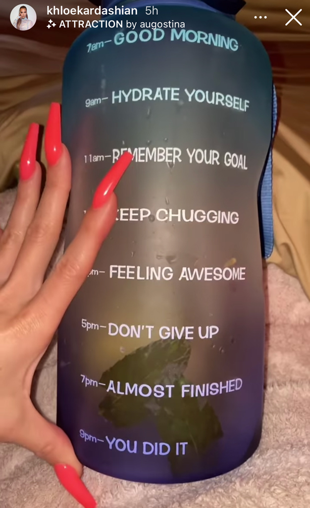 Khloe Kardashian Loves This Motivational Water Bottle from