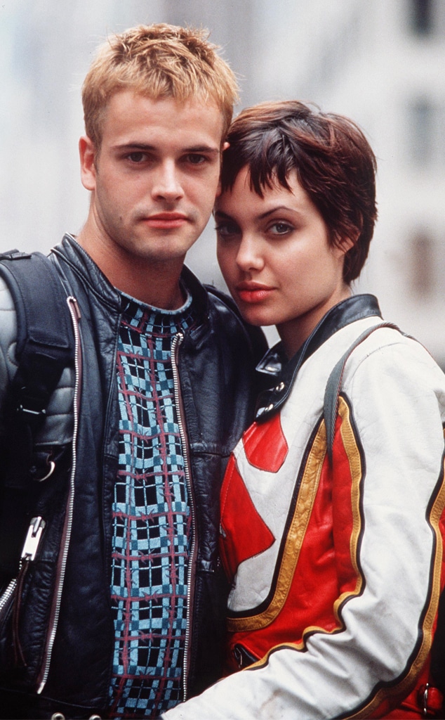 Angelina Jolie Visits Ex-Husband Jonny Lee Miller's Apartment Building - E! Online