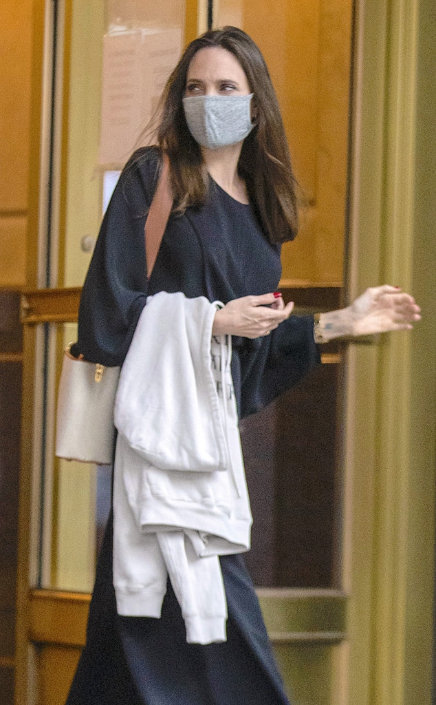 Angelina Jolie Returns to Ex-Husband Jonny Lee Miller's Apartment - E! Online - CA