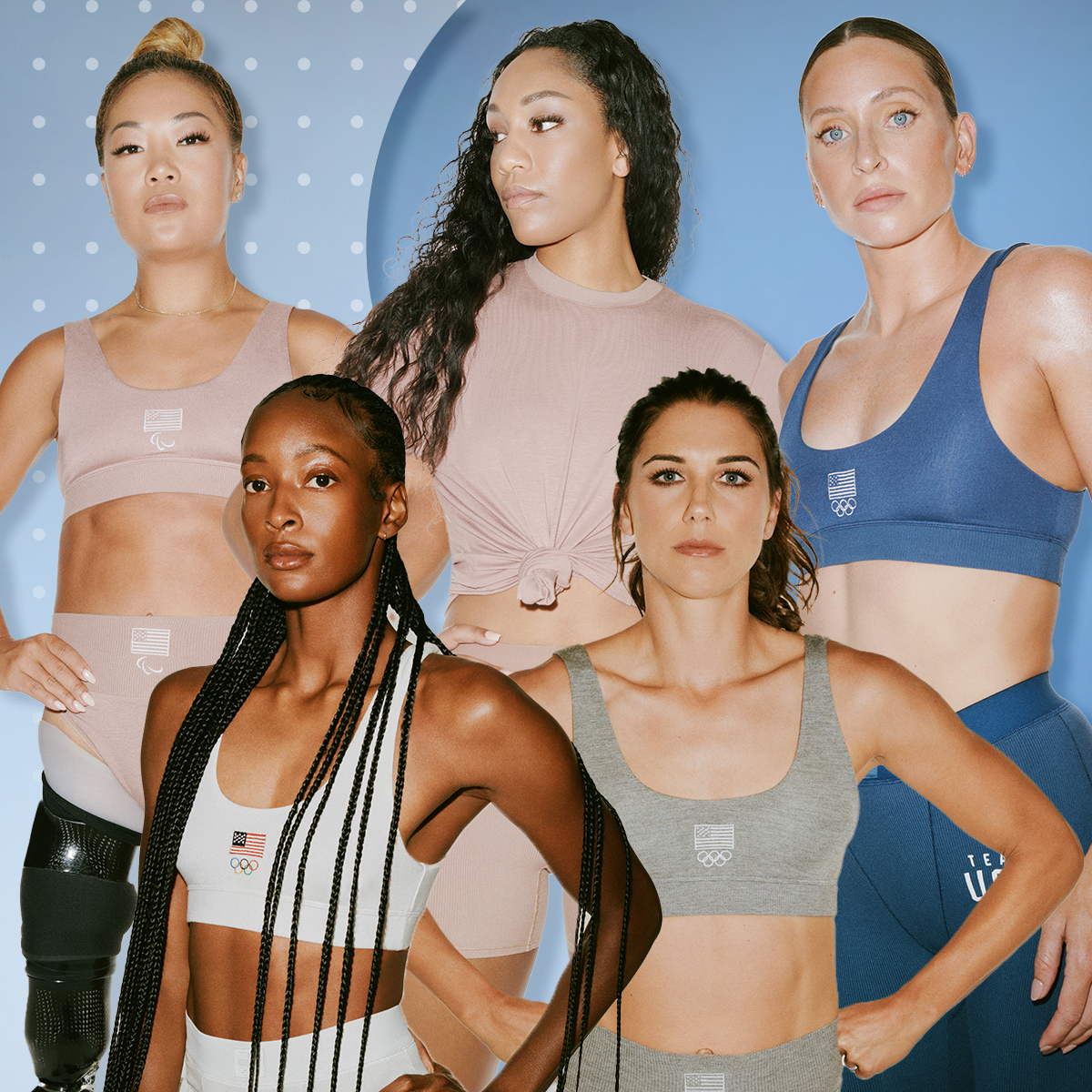 Dress Like an Olympian In Kim Kardashian's Skims Team USA Collection