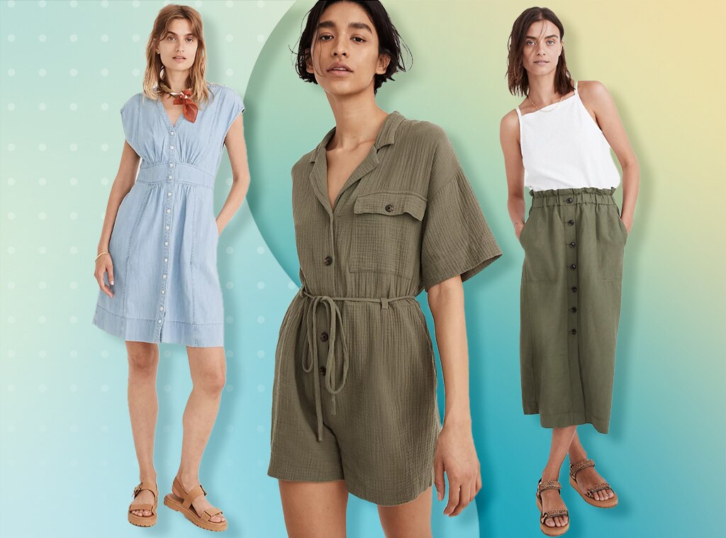 madewell green romper