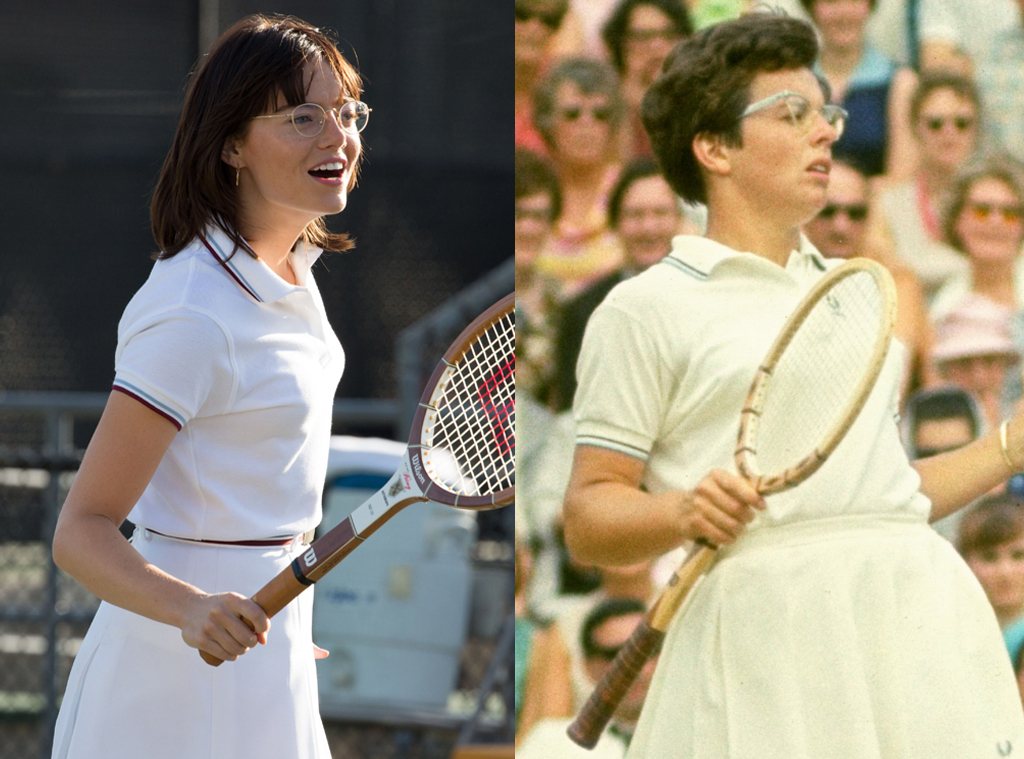 Billie Jean King, Emma Stone, Battle of the Sexes, Stars Playing Olympic Athletes