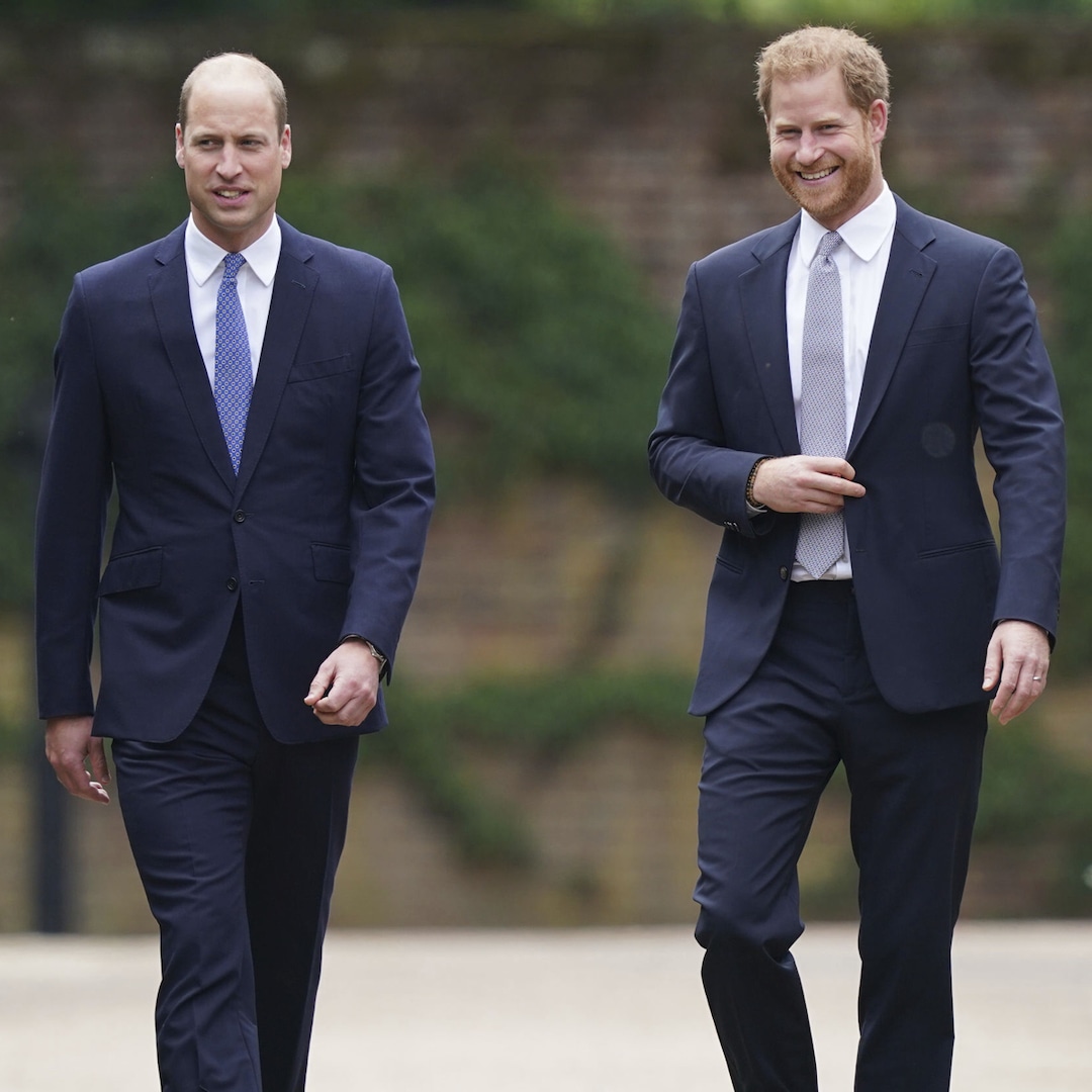 Photos from Prince William and Prince Harry Attend ...