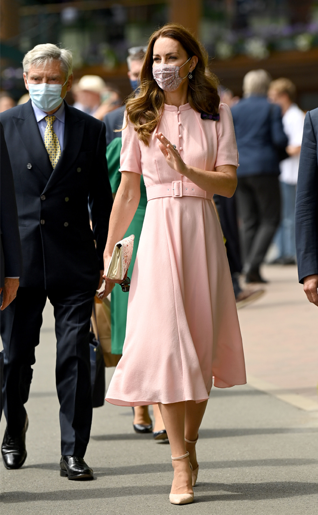 Kate Middleton Steps Out In Style At Wimbledon After Covid 19 Scare E Online