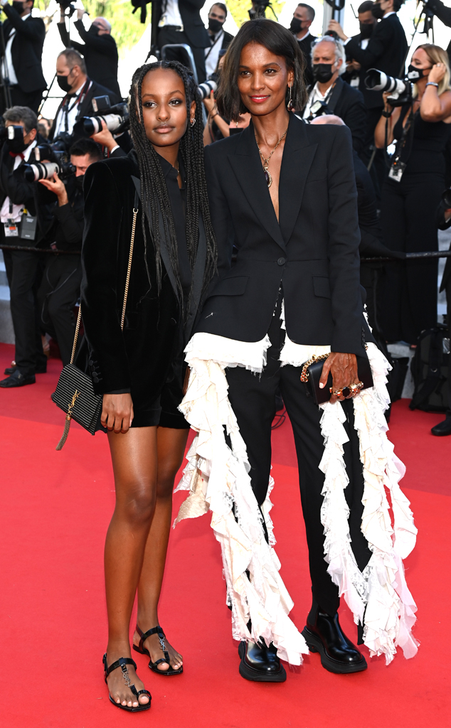  Liya Kebede, Daughter Raee Kebede, 2021 Cannes Film Festival