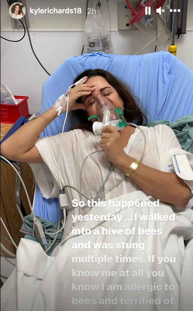 Kyle Richards, Hospital, Instagram
