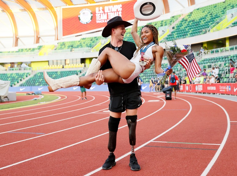 Tara Davis, Hunter Woodhall, 2020 Tokyo Olympics