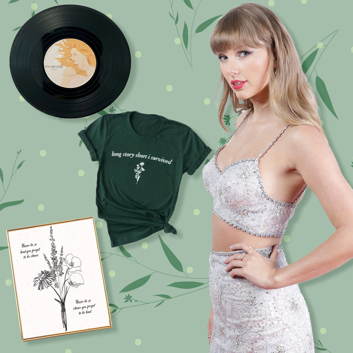 What are some things I could put into a Taylor themed gift box