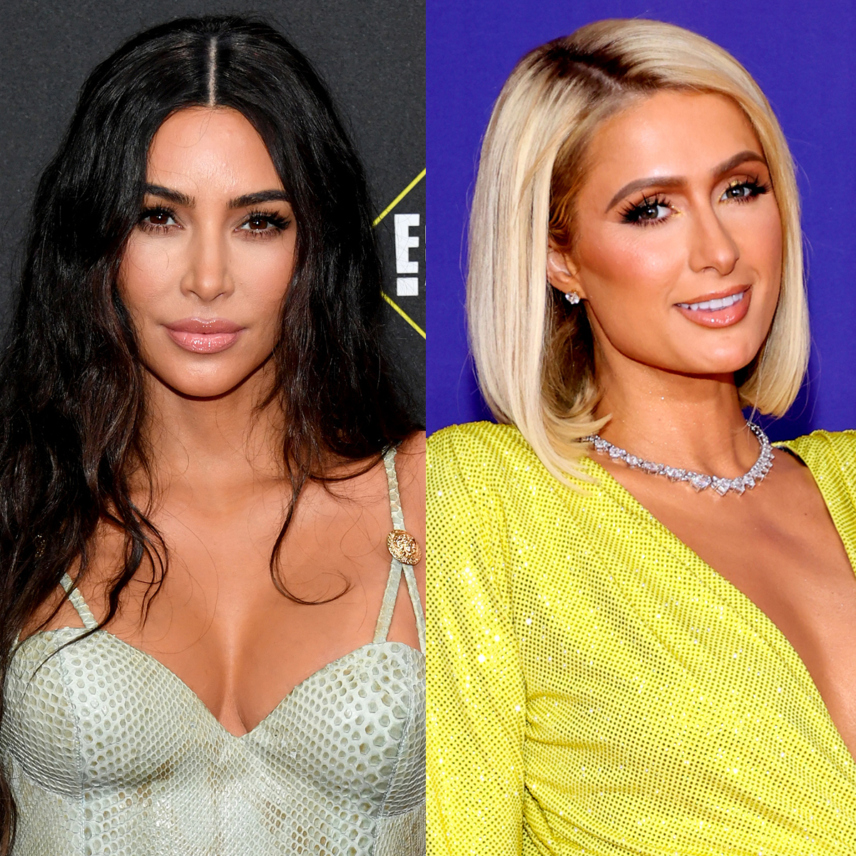 Kim Kardashian & Paris Hilton Reunite In Velour Track Suits From