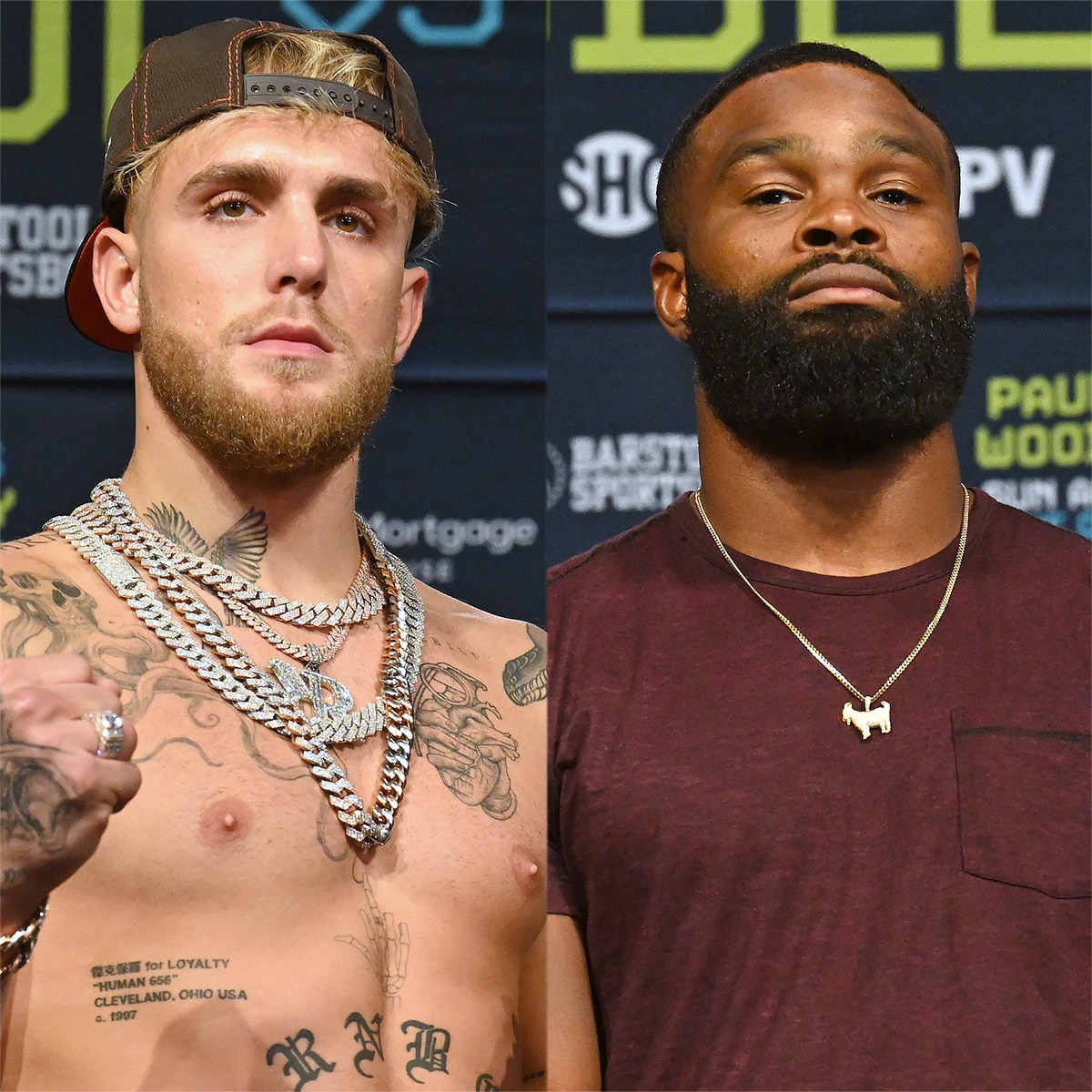 Tyron Woodley Flaunts His Jake Paul Tattoo