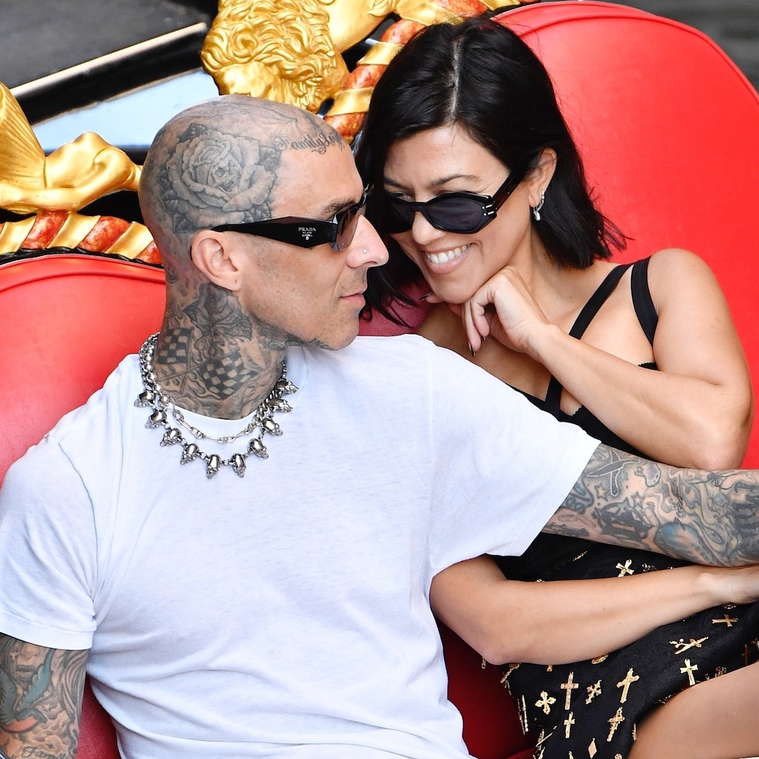 Celebs Who Made Their Relationship Official In 2021 13 Kourtney Kardashian And Travis Barker