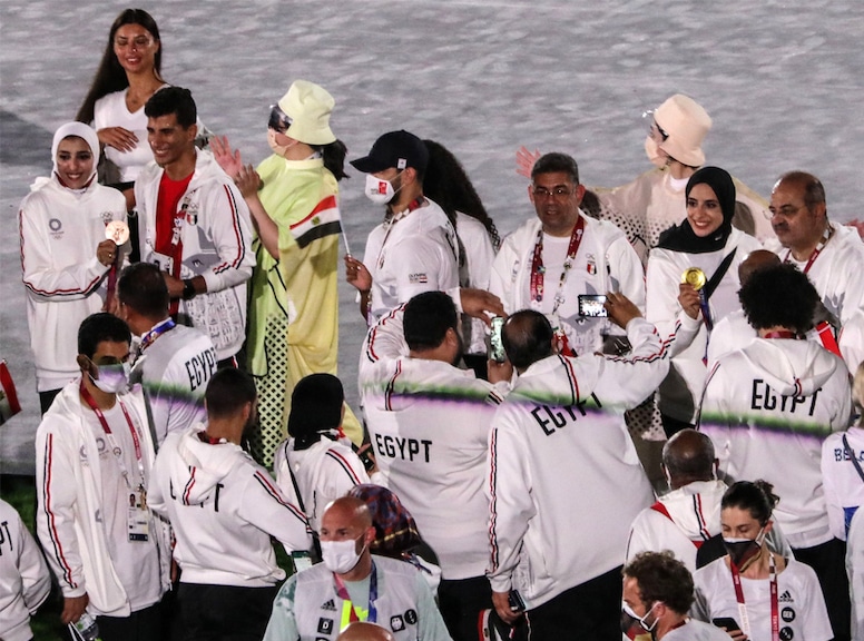 2020 Tokyo Olympics, Closing Ceremony, Egypt, Candid