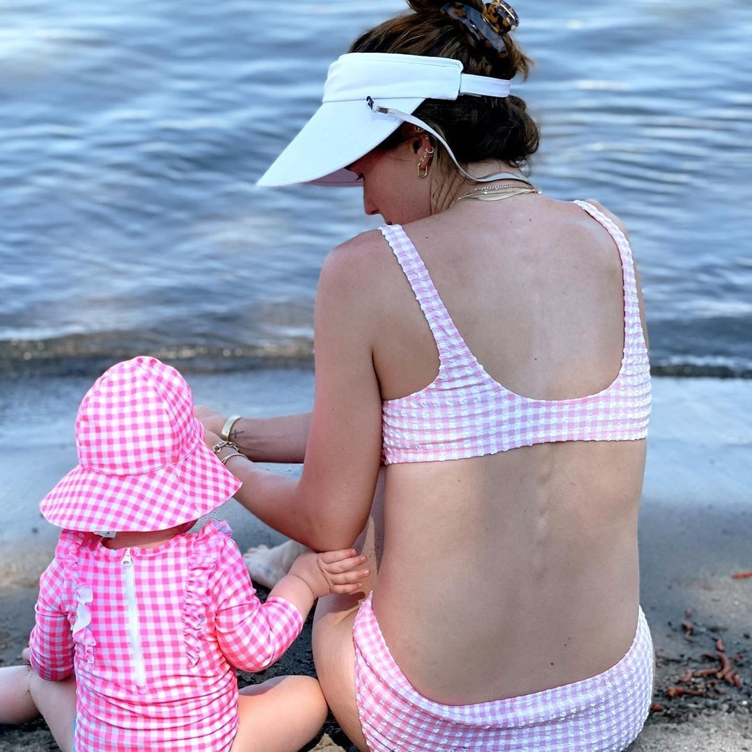 Katherine Schwarzenegger Baby Lyla Twin in Swimsuits On Her Birthday