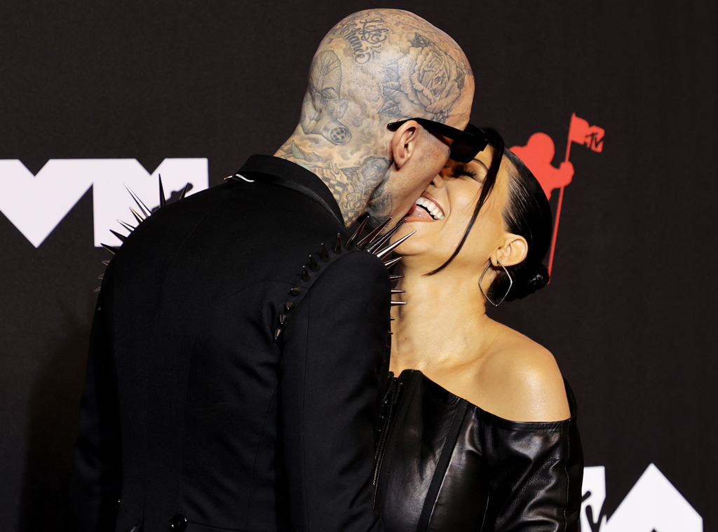 Travis Barker, Kourtney Kardashian, 2021 MTV Video Music Awards, MTV VMAs, Candids