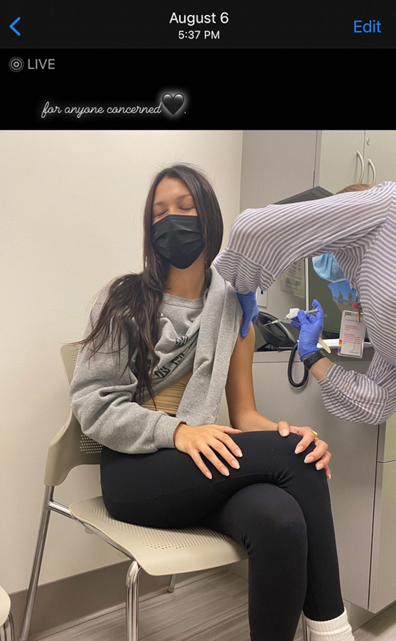 Bella Hadid, COVID-19, Coronavirus, Instagram, August 2021