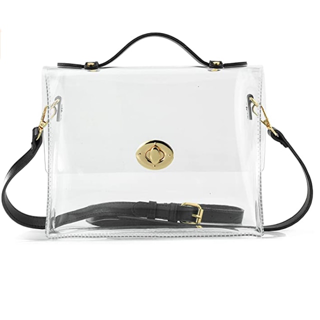 TEN Crossbody Clear Bag, Stadium Approved Bag Upcycled Designer LV – The  Emerald Fox Boutique
