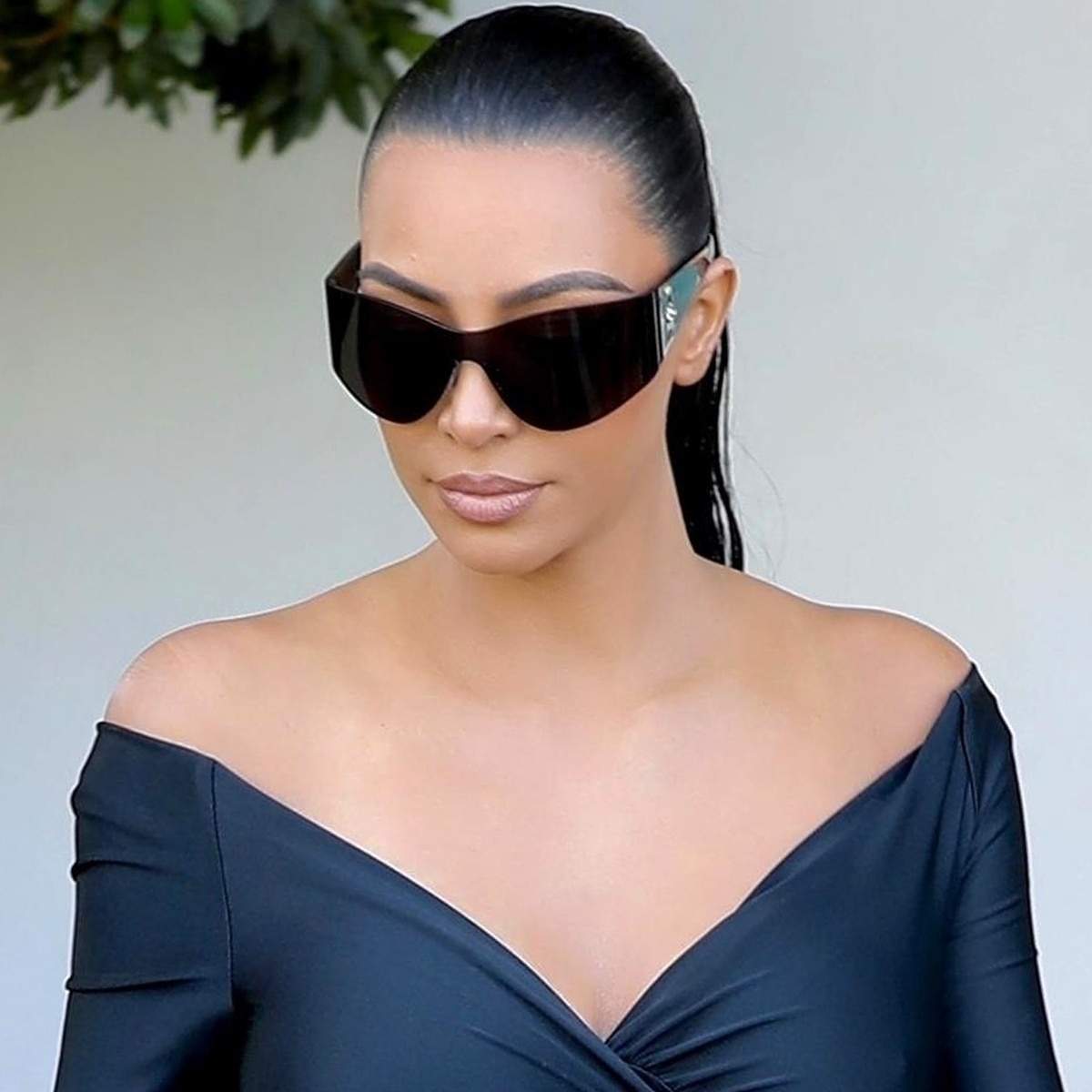 Kim Kardashian Checks Out NYC In Balenciaga Credit Card Earrings   Fashionista