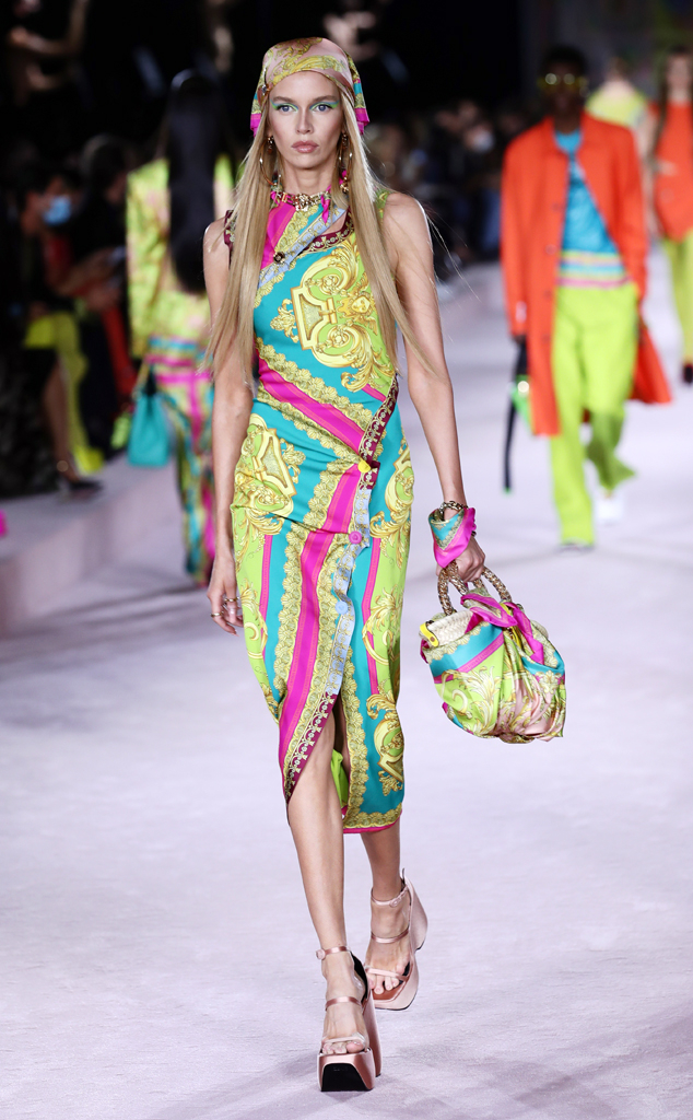 Dua Lipa makes runway debut for Versace at Milan Fashion Week