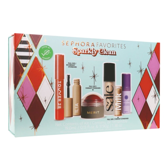 Kit Holiday Sparkly Clean Beauty set SEPHORA FAVORITES