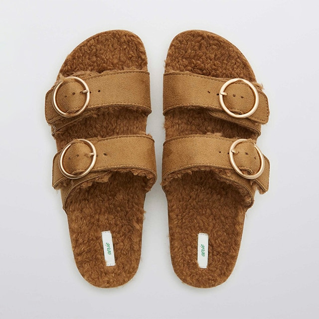 How BAZAAR: Shearling Sandals Are All We Need Now