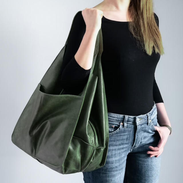 Black Leather-Look Slouchy Tote Bag | New Look