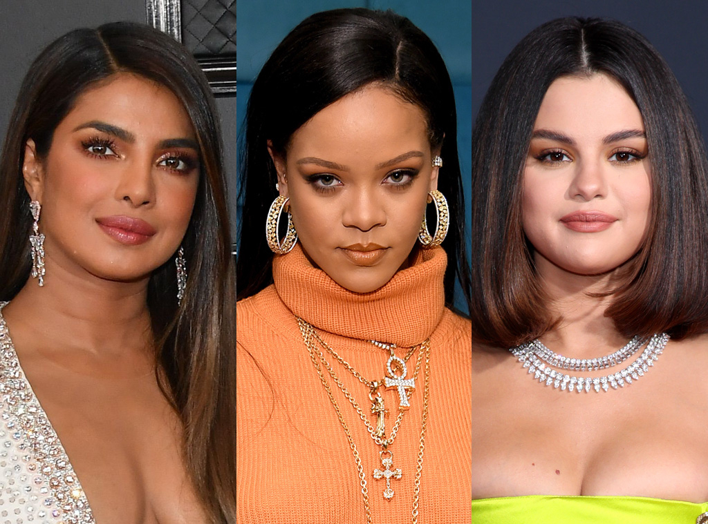 EComm, Fall 2021 Trend Monochromatic Makeup, Priyanka Chopra, Rihanna, Selena Gomez