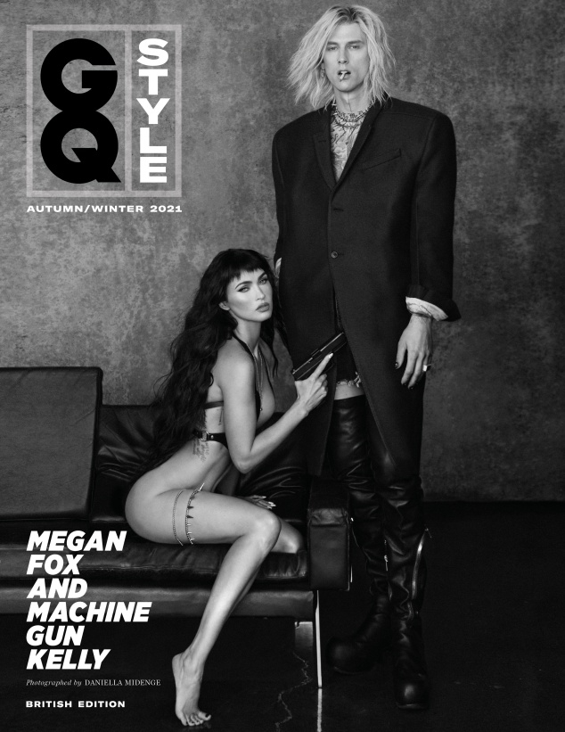 See Megan Fox Wearing a Beige Joah Brown Set With MGK