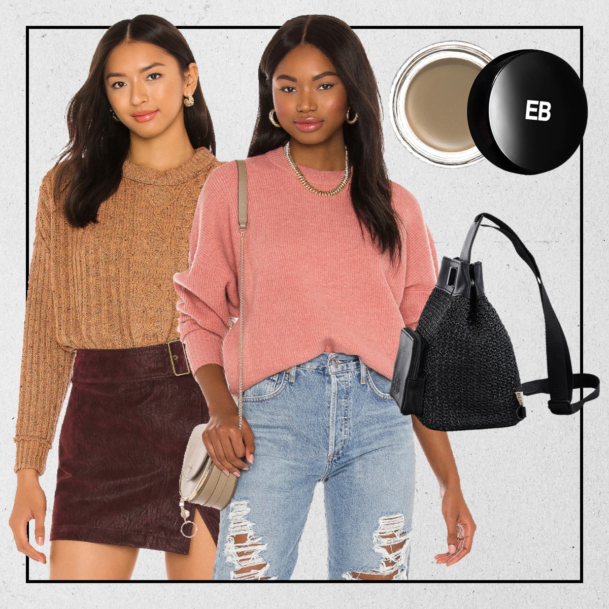 revolve pink sweater