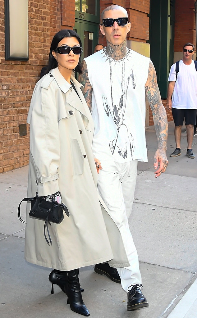 Photos from Kourtney Kardashian and Travis Barker s Stylish NYC Trip