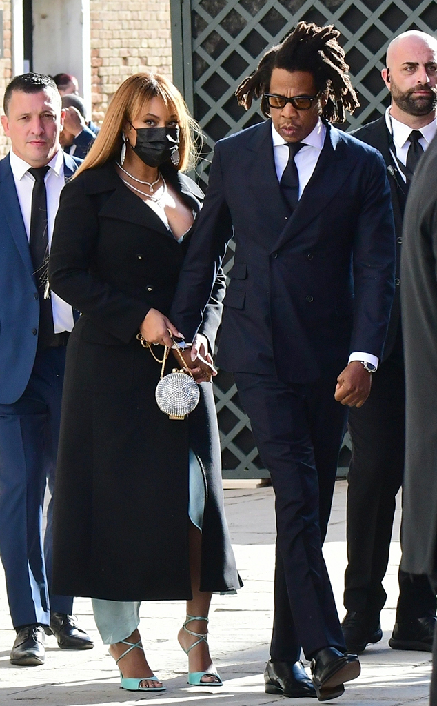 Beyonce stuns as she and husband Jay-Z attend Venice wedding