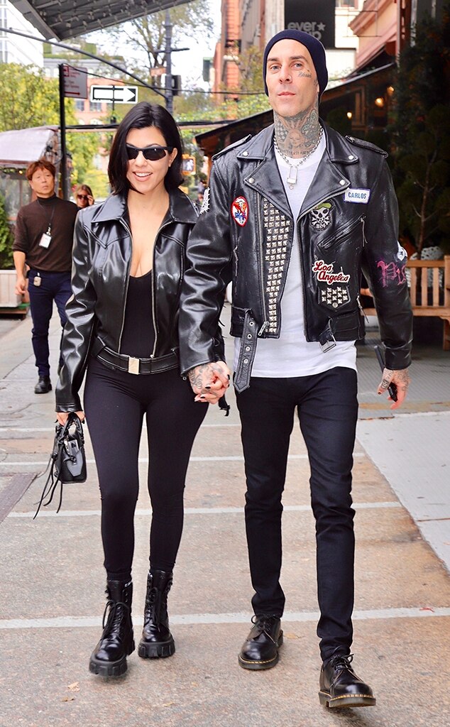 Photos from Kourtney Kardashian and Travis Barker s Stylish NYC Trip