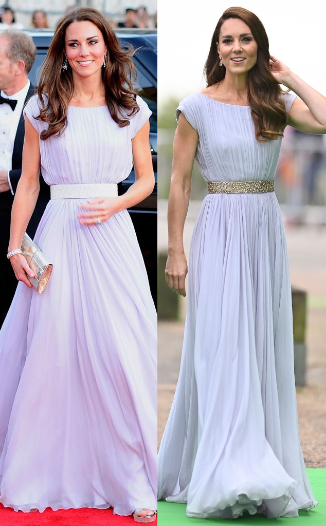 Kate middleton alexander outlet mcqueen blue dress