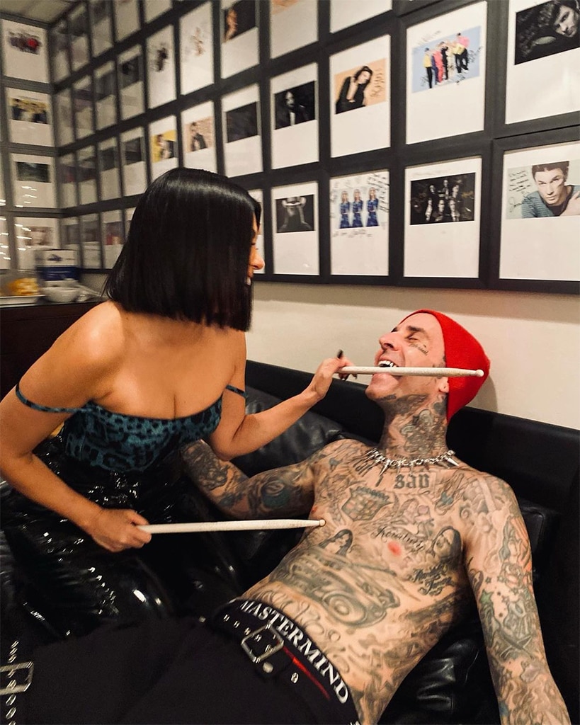 Kourtney K. and Travis Barker Get Naughty Backstage at SNL