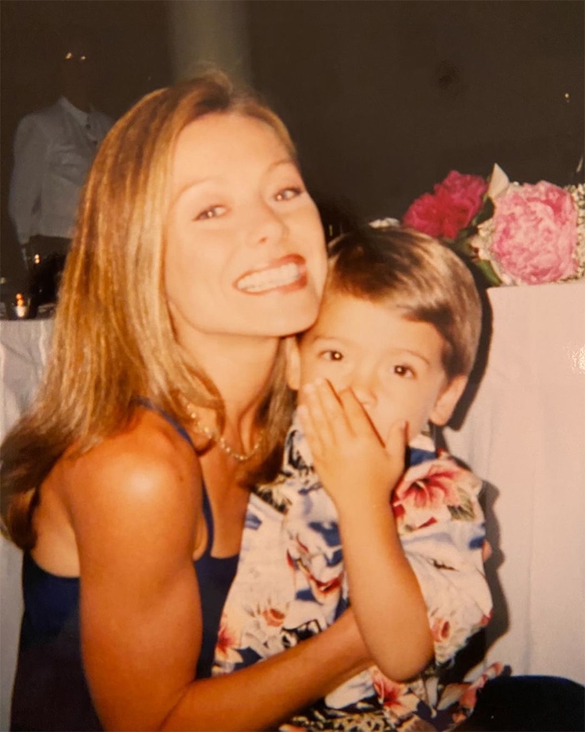 Kelly Ripa, Michael Consuelos, Son, Instagram, Throwback