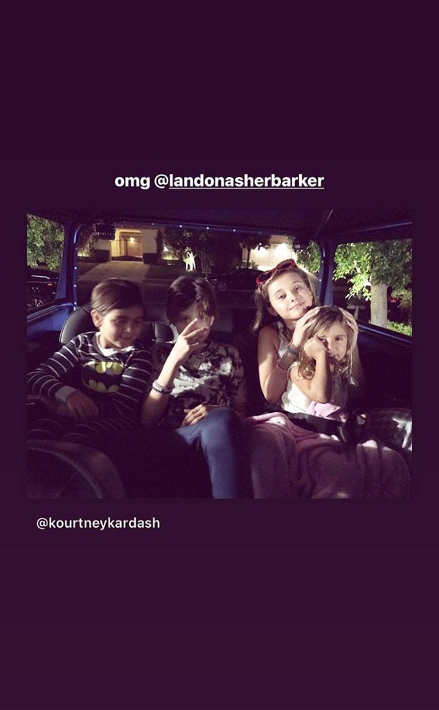 Mason Disick, Landon Barker, Alabama Barker, Penelope Disick