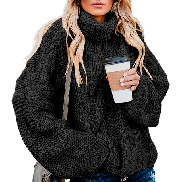 Cozy cable hotsell knit sweater