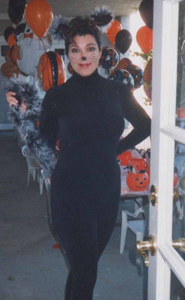 Kim seen in Halloween costume